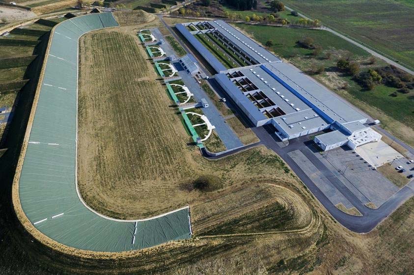 Vue aérienne du Centre National de Tir Sportif de Déols-Châteauroux, site de Tir Expo 2026